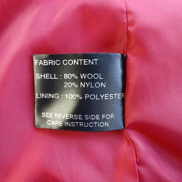 Collection by Gallery Little Red Riding Hooded Peacoat Large wool blend buttons - Picture 9 of 14